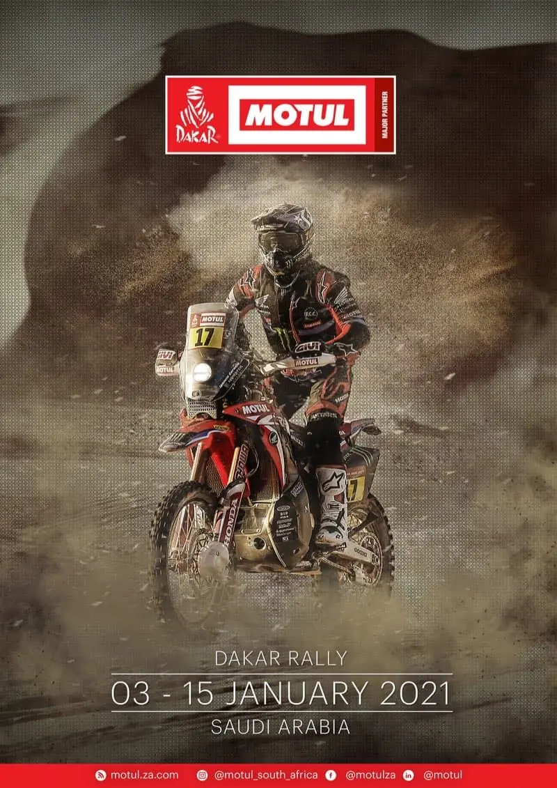 Motul 2021 Dakar Rally event poster